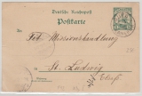 Kamerun, 1902, 5 RPfg.- GS, Mi.- Nr.: 8, gelaufen von Buea nach St. Ludwig / Elsaß