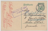 DOA, 1912, 4 Heller- GS- Karte (P23), mit Stempel Moschi, gelaufen nach Berlin