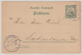 DSWA, 1902, 5 RPfg.- GS- Karte (Mi.- Nr.: P13), gelaufen von Otavi nach FF/M