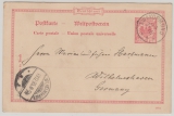 DSWA, 1895, DR- 10 Rpfg.- GS- Karte, Mi.- Nr.: VP25 (?) gelaufen von Swakopmund nach Wilhelmshafen
