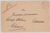 DSWA, 1907, Dienstbrief- Vorderseite, gelaufen von Bethanien nach Chamis (???)