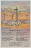 DSWA, ca. 1910, Postkarte (nicht gelaufen), Bildseite (Kolonialkriegerdank), Ansicht: Die fernen Gräber + Gedicht