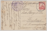 DSWA, 1899, Mi.- Nr.: 26 als EF auf Auslands- Bild- Postkarte von Kanus (!) nach Krakau, Ansicht: Kornspeicher im Ovambolande