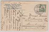 DSWA, 1909, Mi.- Nr.: 25 als EF auf Fern- Bild- Postkarte von Lüderitzbucht nach Hamburg, Ansicht: Briefmarkensatz DSWA!