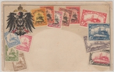 DSWA, 1909, Mi.- Nr.: 25 als EF auf Fern- Bild- Postkarte von Lüderitzbucht nach Hamburg, Ansicht: Briefmarkensatz DSWA!