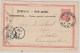 DAP Türkei, 1888, 10 RPfg.- GS (Mi.- Nr.: VP14), gelaufen, als Postkarte, von Constantinopel nach Berlin