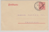 DAP Türkei, 1909, 20 Para- GS- Karte (Mi.- Nr.: P17), gelaufen, als Postkarte, von Smirna nach Mannheim