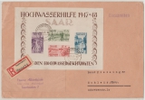 Saarland, 1948, Mi.- Nr.: Bl. 1, als EF auf Einschreiben- Fernbrief von Saarbrücken nach Schleiz, FA Geigle BPP!