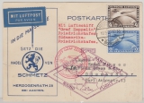 DR, 1930, DR- Mi.- Nr.: 438- 39 als als Satz- MiF auf Zeppelinkarte zur Südamerikafahrt, von / nach Friedrichshafen dann nach Düsseldorf