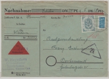 BRD, 1953, Mi.- Nr.: 134, als EF auf Nachnahme- Fernbrief von Salzderhelden nach Dortmund