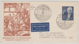Berlin / (BRD), 1954, Mi.- Nr.: 124, als EF auf Luftpost- Auslandsbrief von Bogen nach Milwaukee (USA)