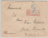 Osmanisches Reich / Türkei, 1925, interessante MiF (Rs.) auf R.- Auslandsbrief von Stamboul (Dt. Botschaft!) nach Berlin