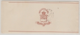 AD, Helgoland, 1887, Streifband (Mi.- Nr.: S 2), gefälligkeitsgestempelt, ohne Anschrift und Beförderungsspuren