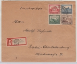Weimar, 1930 Mi.- Nr.: 446- 49, als MiF auf Einschreiben- Ortsbrief innerhalb von Berlin, neuer Befund Schlegel BPP!