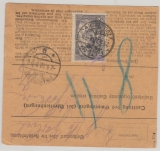 DR, Germania, 1922, Mi.- Nr.: 96 IIa (3x vs. + rs.) auf Paketkartenstammteil von Köln nach Frankfurt, tiefgeprüft Jäschke BPP!