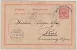 KDMSP, No. 40, 1899, (ab Cheefoo), auf DR.- MSP- GS Mi.- Nr.: 1, gelaufen von Chefoo per MSP 40 nach Kiel