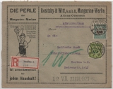 DR, Infla, 22.11.1923, Mi.- Nr.: 328 A + 329 A als MiF auf R.- Ortsbrief (?) von Neukölln (Stadtteil von Berlin!) nach Berlin