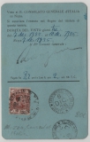 Itallienischer Reisepaß / Visa (1925) für einen 3- Tagesbesuch in Niza (Fr.) des Italienischen Turistenbüro, mit 2 Lira Steuermarke