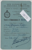 Itallienischer Reisepaß / Visa (1925) für einen 3- Tagesbesuch in Niza (Fr.) des Italienischen Turistenbüro, mit 2 Lira Steuermarke