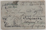 DSWA, 1905, Werbe- Ansichtskarte als Feldpost von Windhuk nach Illesheim nachgesandt nach Deiningen / Windheim