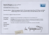 DR, Kaiserreich, 1891, Mi.- Nr.: 37e (2x) u.a. rs., als MiF auf Paketkarte für 1 Paket von Minden nach St. Louis (USA) R!