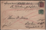 DR, Kaiserreich, 1900, Mi.- Nr.: 37e + 46c, als MiF auf Wert- Eilbotenbrief von Thorn nach Berlin, RR!