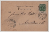 DR, Krone / Adler, 1890, Mi.- Nr.: 46aa als EF auf Fernpostkarte von Möckern nach Amorbach, geprüft Wiegand BPP!