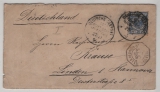 Deutsche Seepost, Ost-Asiatische Hauptlinie, 1896, g, mit Mi.- Nr.: 48 d als EF auf Brief nach Linden, geprüft Wiegand BPP!