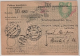 Dt. Bes. II. WK, Laibach, 1944, Portomarke Mi.- Nr.: 6 als EF rs. auf Zahlungsanweisung von Ljubljana