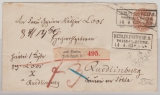 3 Sgr.- GS- Umschlag, als Paketbegleitbrief von Berlin nach Quedlienburg