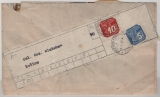 II. Reich, Dt. Bes. II. WK, B + M, ca. 1943, Mi.- Nr.: 118 + 121 in MiF auf Streifband von Horschitz (?) nach Horitze