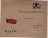 DR / III. Reich, ca. 1943, Mi.- Nr.: 800 A, als EF auf Wert- Fernbrief von Düsseldorf nach Köln