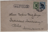 Finnland, 1926, 2 Mk. MiF auf Auslandsbrief von St..., nach Rostock, mit Fran Finland Stempel