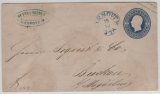 Hannover, ca. 1861, 2 Gr.- GS- Umschlag (Mi.- Nr.: U9II), als Fernbrief von Hannover (netter (BS?)-Stempel!) nach Buckau