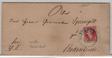 Hannover, 1865, Mi.- Nr.: 23 (Randstück), als EF auf Fernbrief von Bleckede (netter Vorphila- Stempel!) nach Bodenteich