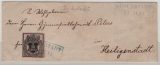 Hannover, ca. 1857, Mi.- Nr.: 10, als EF auf Fernbrief von Duderstadt (netter Stempel!) nach Heiligenstadt