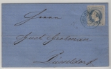 Hannover, ca. 1865, Mi.- Nr.: 24, als EF auf Fernbrief von Osnabrück (netter Stempel!) nach Düsseldorf