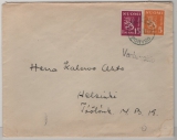 Finnland, 1960,  20 Pen. MiF auf Fern- Brief (mit Stempel Warensendung?) von Borga nach Helsinki