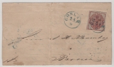 Hannover, ca. 1857, Mi.- Nr.: 8a, als EF auf Fernbrief von Goßlar (netter Vorphila- Stempel!) nach Barum