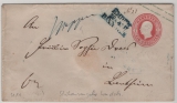 Hannover, ca. 1865, 1 Gr.- GS- Umschlag (Mi.- Nr.: U11) gebraucht als Fernbrief von Meppen (handschr. Stationsaufgabe!) nach Bentheim (nette Vorphila-Stempel!)