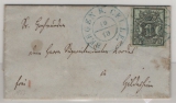 Hannover, ca. 1853, Mi.- Nr.: 2, als EF auf Fernbrief von Bergen b. Celle (netter Vorphila- Stempel!) nach Giboldshausen (?)