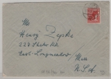 Berlin, 1949, Mi.- Nr.: 28 als EF auf Auslandsbrief von Berlin nach Easst- Lonmeadow / USA, nette und seltene EF!