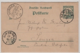 Kamerun, 1901, 5 RPfg:- GS-Karte, Mi.- Nr.: 10 F, als Fernpostkarte von Kamerun  via Dar-es-Salam (DOA) nach Songea (DOA)!