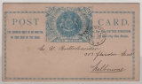Australien / New South Wales, 1895, 2 P. - GS- Karte, gelaufen von Hurstville nach Melbourne