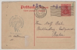 DR, Germania, 1914, 10 RPfg.- Antwort- GS- Karte, A.- Teil (Mi.- Nr.: P 93 A?), gelaufen von Bologna nach Berlin