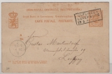 Luxemburg, 1881, 10 Ct.- GS- Karte, gelaufen als Auslandspostkarte, von Ulflingen nach Leipzig