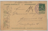 Belgien, 1914, 5 Ct.- GS- Karten- Formular, verwendet als Dt. Feldpost von Beerst nach Grimma