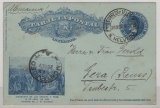 Uruguay, 1909, 2 Ct.- Bild- GS- Karte, verwendet als Auslandspostkarte von N. Helvecia via Montevideo nach Gera (D.)
