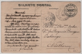 Brasilien, 1908, 50 Rs.- Bildpost- GS- Karte, gelaufen als Fernpostkarte von S. Jao de ...(?) nach Nietheroy (?)
