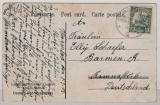 Dt. Kolonien, DSWA, 1912, Mi.- Nr.: 25 als EF, gelaufen auf Fern- Bildpostkarte von Warmbad nach Barmen